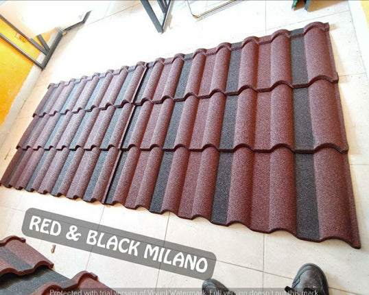 Wine & Black Milano roofing sheet