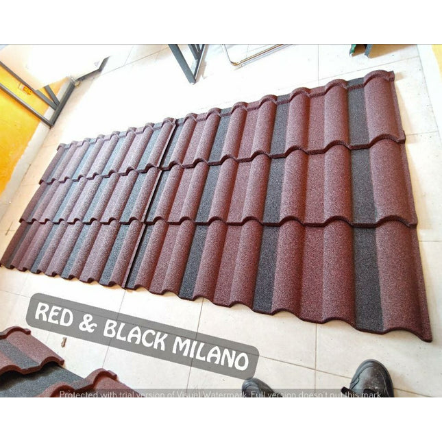 Wine & Black Milano roofing sheet